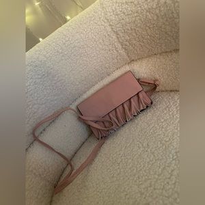 pink shoulder bag